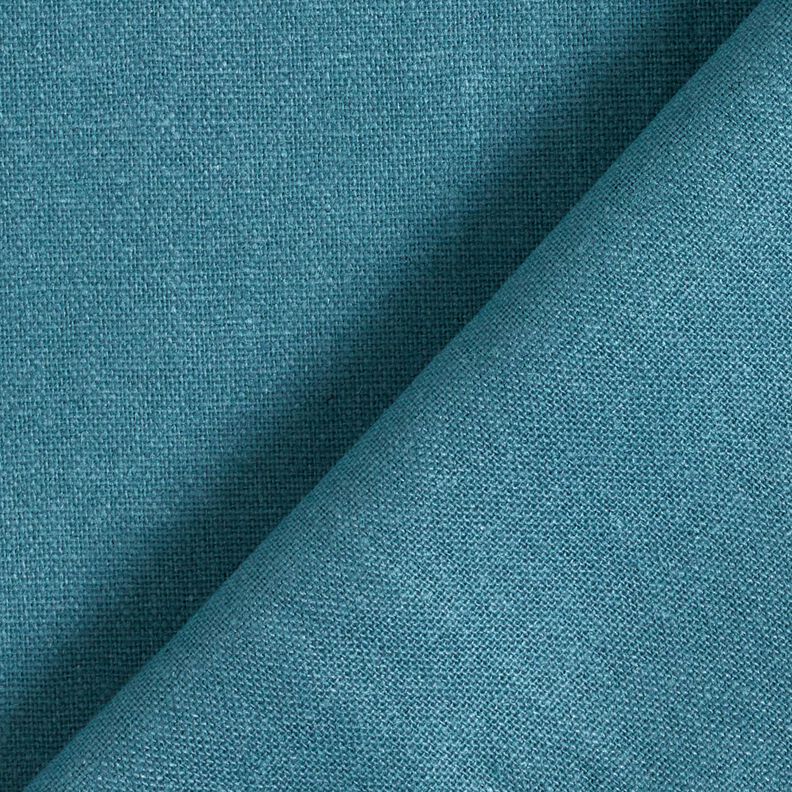 Puur linnen zwaar Effen – oceaanblauw, image number 3