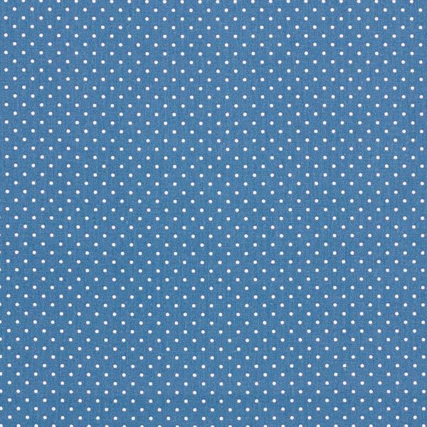 Katoenpopeline Kleine stippen – jeansblauw/wit,  image number 1