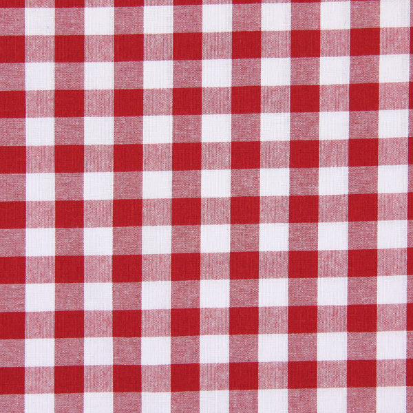 Katoenen stof Vichy - 1,7 cm – rood,  image number 1