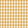 Katoenen stof Vichy ruit 1 cm – mosterd/wit,  thumbnail number 1