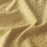 Jersey stof lamettaglitter glamour – mosterd,  thumbnail number 2