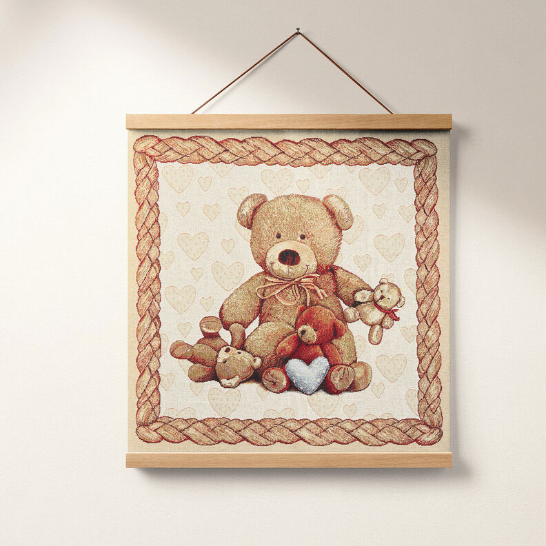 Decostof tapijtstuk Teddyberen – beige,  image number 6