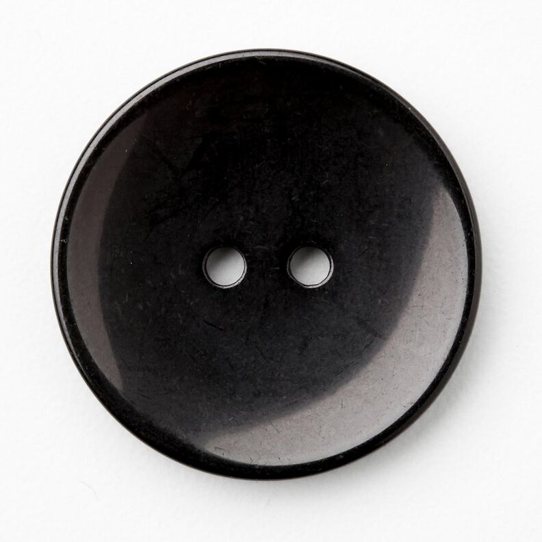 2-gats knoop glanzend [Ø 25 mm] – zwart,  image number 1