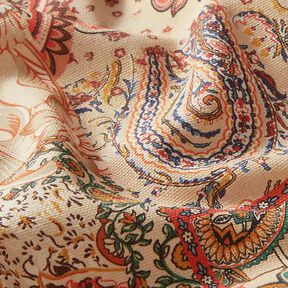 Decostof Half panama Retro Paisley – beige, 