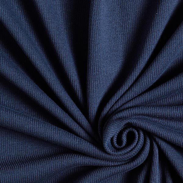 Katoen gebreid – marineblauw, image number 1