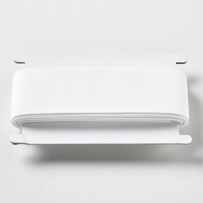 Gladde elastiekband [3 m | 50 mm] – wit, 