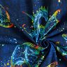 Katoenjersey Jeanslook regenboogdraak | Glitzerpüppi – zwart blauw/indigo,  thumbnail number 3