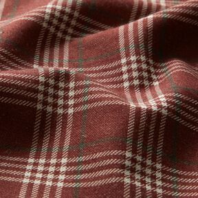 Decostof Half panama klassieke ruit – roodbruin/natuur, 