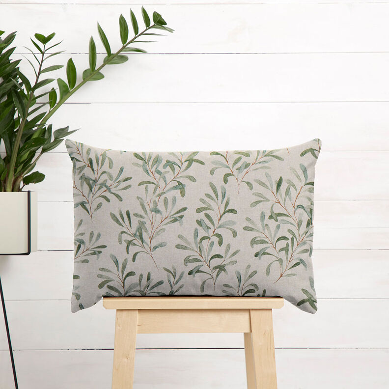 Decostof Half panama Maretak – natuur/groen,  image number 8