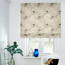 Decostof Half panama getekende bloemen – anemoon/zwart,  thumbnail number 7