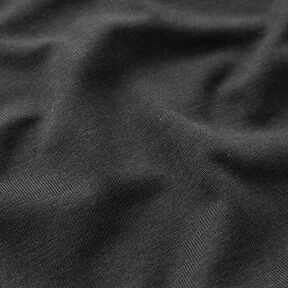 Bamboe Viscosejersey Effen – zwart, 