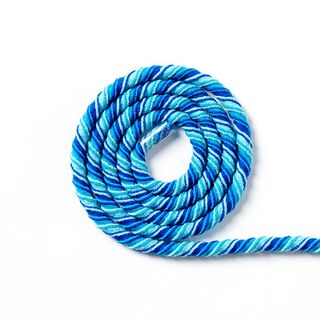 Elastisch koord Helix multicolor [Ø 5 mm] - turquoise/blauw, 