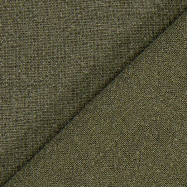 Linnen stof – voorgewassen – donkerolijf,  image number 3
