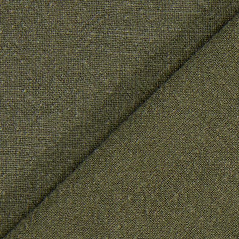 Linnen stof – voorgewassen – donkerolijf,  image number 3