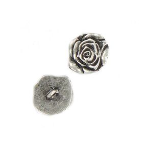 Metalen knoop Roos, 