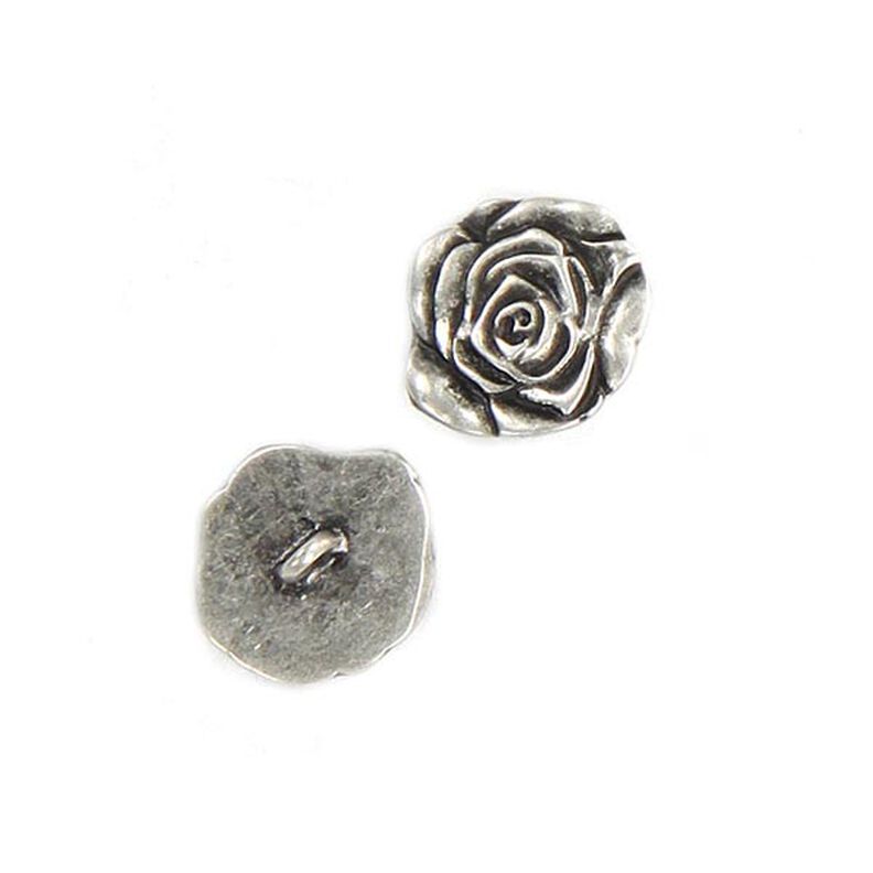 Metalen knoop Roos,  image number 2