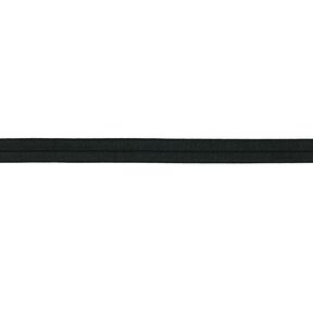 Elastische boordstrook  glanzend [15 mm] – zwart, 