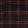 Mantelstof wolmix tartan ruit – terracotta/zwart,  thumbnail number 1