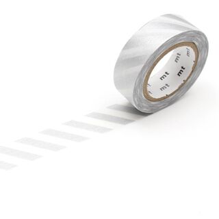 Masking Tape Strepen 1 – zilver/wit, 