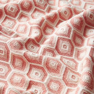 Brei jacquard ruiten – koraal, 
