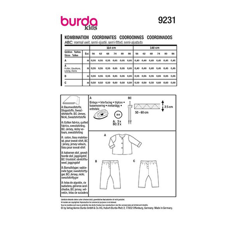 Combinatie | Burda 9231 | 56-86,  image number 9