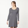 Katoenjersey medium effen – zwart blauw,  thumbnail number 6