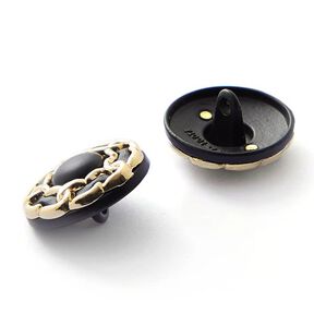 Knoop met oogje – zwart/goud, 