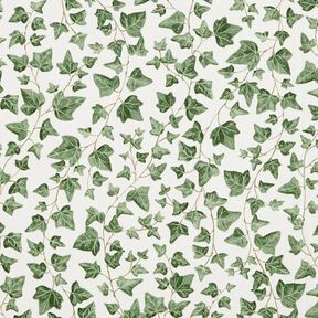 Decostof Half panama klimmende klimop – wit/groen, 