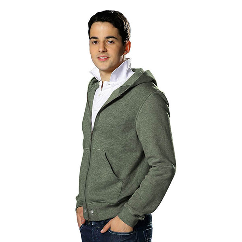 Sweatshirt geruwd Premium – donkergrenen,  image number 4