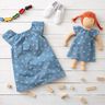 GOTS Katoenpopeline Vlinders – stralend blauw,  thumbnail number 6