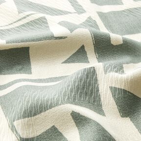 Decostof Jacquard abstracte structuur – riet/ecru, 