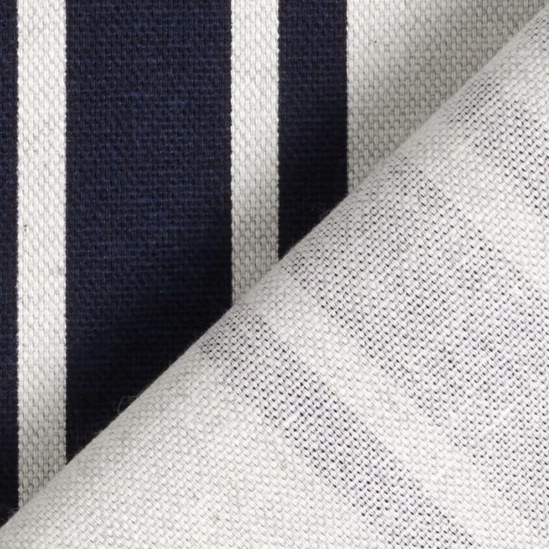 Decostof Panama Blokstrepen – zwart blauw/nevelgrijs, image number 4