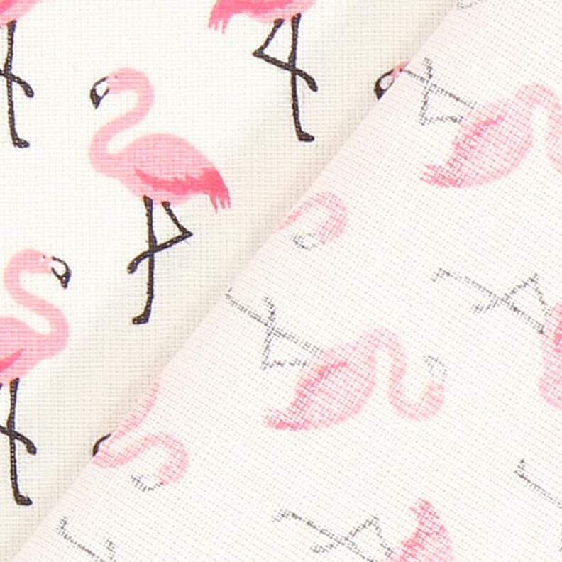 Gecoate katoen flamingo – ecru,  image number 3