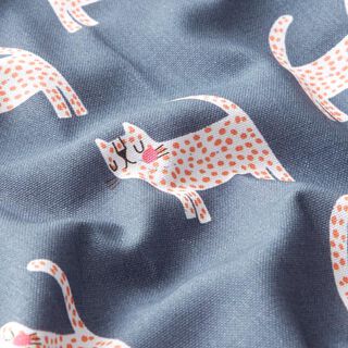 Decostof Half panama Katten – donkergrijs, 