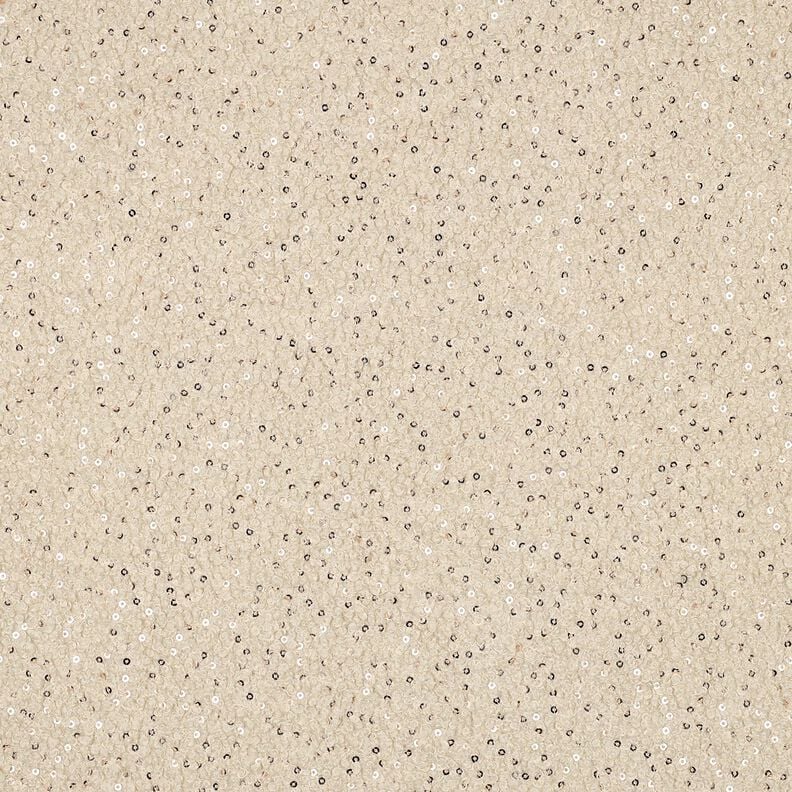 Tricot bouclé Pailletten Effen | Poppy Fabrics – cashew,  image number 1