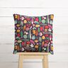 Katoenen stof Cretonne Verschillende groenten – aubergine/groen,  thumbnail number 7