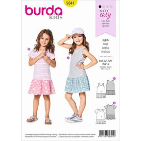 Meisjesjurken, Burda 9341 | 92 - 122, 