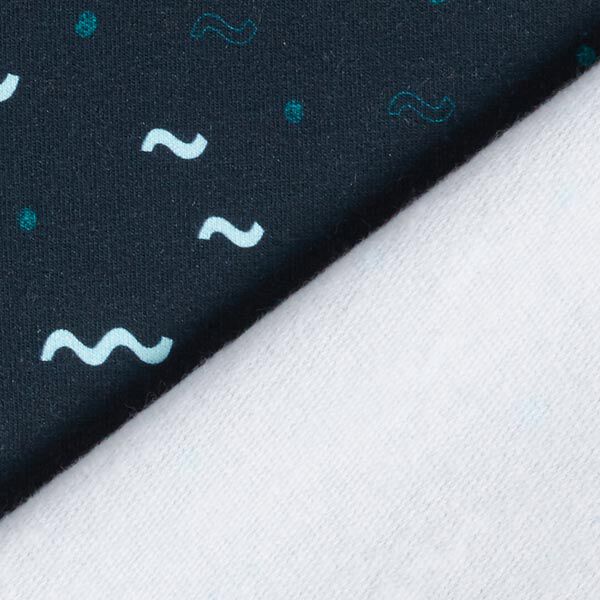 GOTS Katoen Sweatshirt Oceaangolven | Tula Kids – navy, image number 4