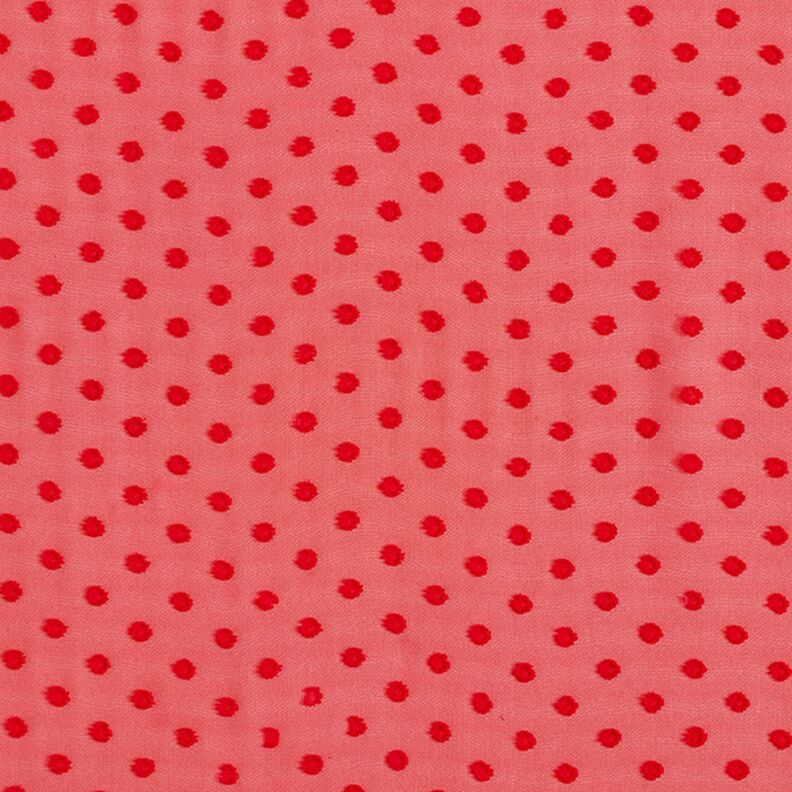 Chiffon Dobby punten – rood,  image number 1
