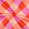 Katoensatijn Large Gingham | Nerida Hansen – koraal/lichtroze,  thumbnail number 3