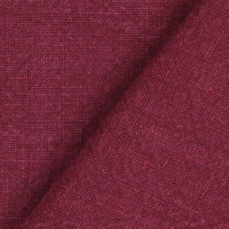 Ramie Linnen stof stone washed, zware kwaliteit – bordeauxrood,  image number 3