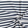 Ribjersey garengeverfde dwarsstrepen – ecru/marineblauw,  thumbnail number 3