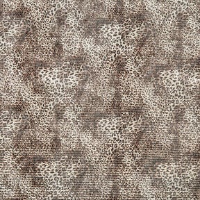 Plissé satijn luipaardpatroon – lichtbeige, 