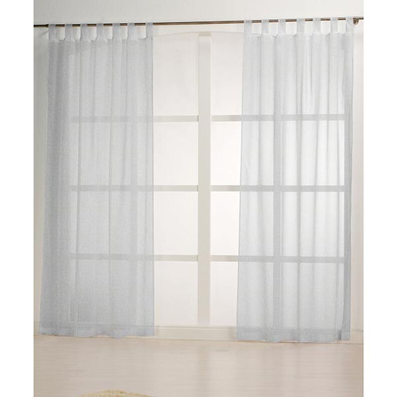 Gordijnstof voile linnenlook 300 cm – zilvergrijs,  image number 5