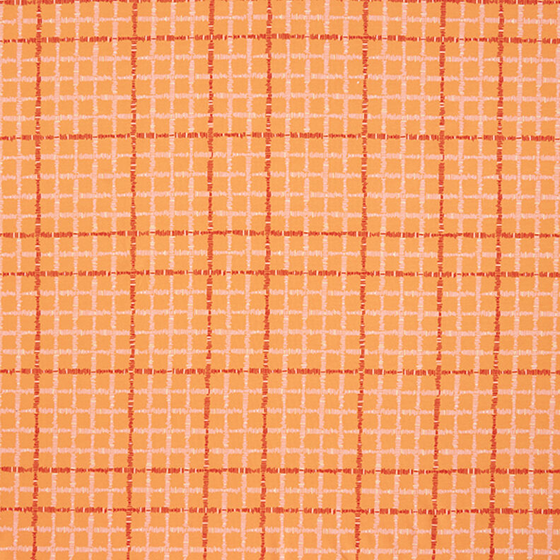 GOTS Katoenjersey Ruiten | Tula – oranje/terracotta,  image number 1
