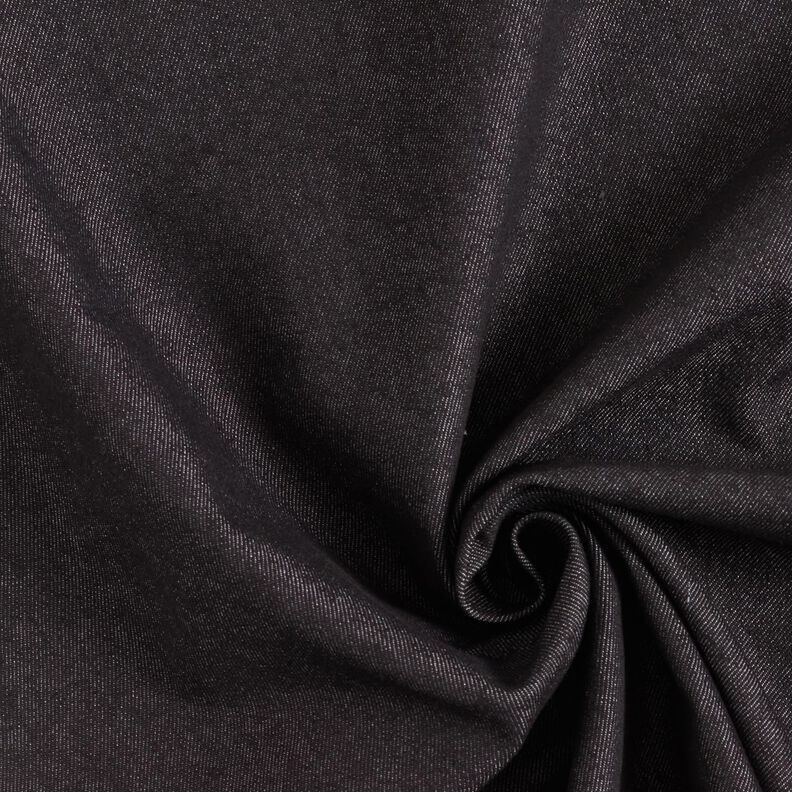 Stretch denim katoenmix medium – zwart,  image number 1