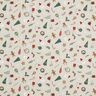 Decostof Half panama Kerstdecoratiemix – natuur/rood,  thumbnail number 1