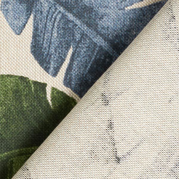 Decostof half panama Palmbladeren – donkergroen/blauw, image number 6
