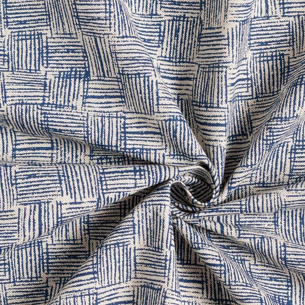 Decostof half panama Strepen – marineblauw, image number 6