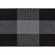 Elastiek [ 40 mm ] – grijs/zwart,  thumbnail number 2